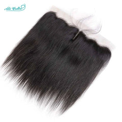 ALI GRACE Hair HD Lace Frontal 13X4 Brazilian Straight Hair Ear To Ear Frontal 100% Remy Human Hair Middle/Free Part Lace Front