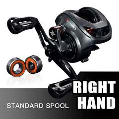 Baitcasting Reel – 7.3:1 Gear Ratio, 6+1 Hybrid Ceramic Bearings, Carbon Fiber Drag, N52 Brake