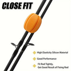 Silicone Rod Ball Retaining Clip – 2pcs, Rod Holder & Protector, 5 Colors