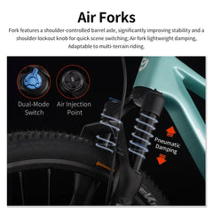 SAVA New Lantop 612 Carbon Fiber Mountain Bike, MTB Adult Bikes Mountain with SHIMANO DEORE M6100 12-Speed Components Bicycle