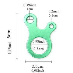 5pcs Fast Binding Tent Adjustment Buckle Camping Anti Slip Explore Outdoor Climb Rope Survival Equipment 3hole Snail Shape Parts