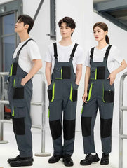 High Quality Men's Overalls Big Multi-Pocket Jumpsuit Wearproof Romper Factory Labor Protection Clothing Men Workwear Suits