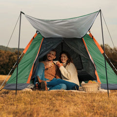 4-5 Person Camping Tent with 2 Mosquito Net Windows + Carrying Bag