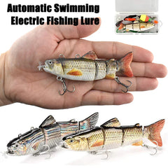 USB Rechargeable Robotic Electric Swimbait – 3.5in, Auto Swimming, Multi-Jointed, Saltwater & Freshwater