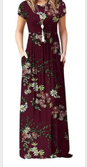 Spring Summer Boho Long Dress for Women Casual baratos Floral Fashion Print Clothing Elegantes Evening Dresses Vestidos de Mujer