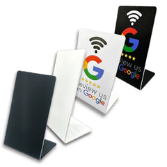 13.56Mhz programmable Google Review Card NFC station table Acrylic Stickers Waterproof NFC Stand Google Review Card