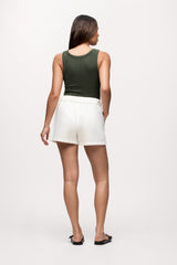 Slinky Rib Tank | Darkest Olive