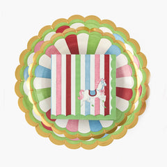 Carousel Party Paper Plates & Napkin Set