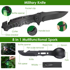 47-Piece Emergency Survival Kit with Tactical Pouch – Hiking, Camping & First Aid