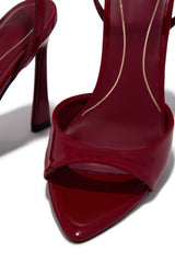 Azani Mary Jane Strap Heels - Red
