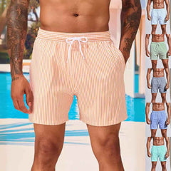 Men's 3D Striped Print Shorts – Casual Summer Sports Shorts