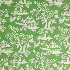 Green Pagoda Garden Fabric