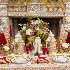 White & Gold Amanda Napkins (Set of 4)