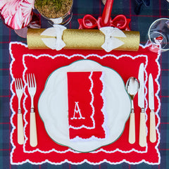 Red Elizabeth Placemats (Set of 4)