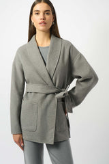 Joseph Ribkoff Belted Short Wrap Kimono Coat 253952