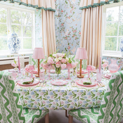 Pink & Green Lily Placemats & Napkins (Set of 4)
