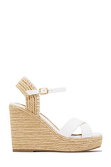 Sol Caliente Espadrille Wedges - White