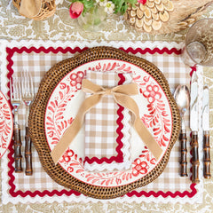 Oat Velvet Bow (Set of 4) - 20cm