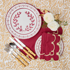 Burgundy Josephine Dinner Plates (Set of 4)