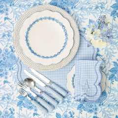 Blue Laurel Dinner Plates (Set of 4)