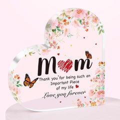 Acrylic Ornament Heart-shaped Crafts Valentine's Day Mother's Day Halloween Gift For Friends And Relatives Commemorative Gift