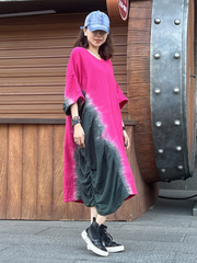 Women's Pocket And Stylish Back A-Line Dress