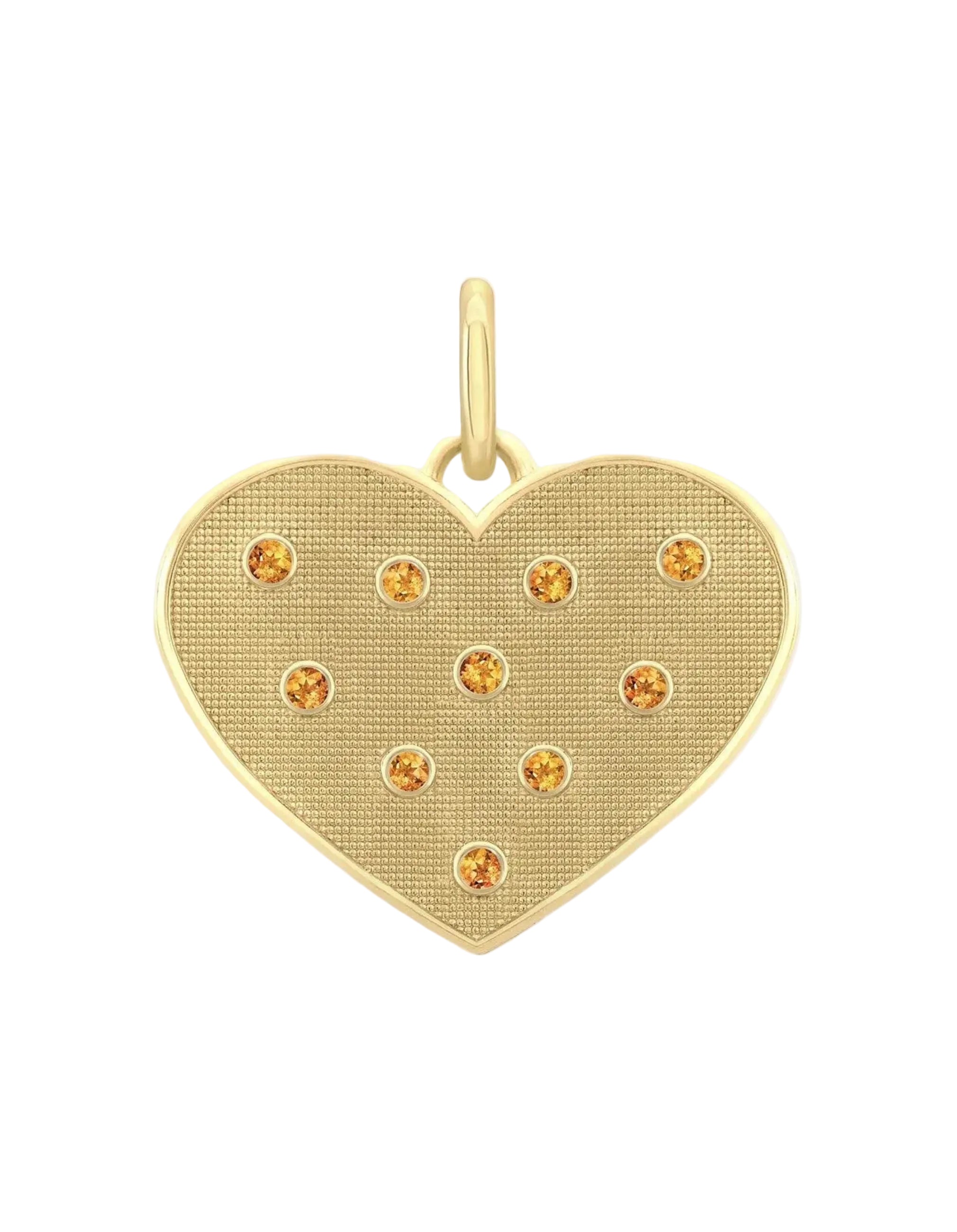 Birthstone Heart Pendant