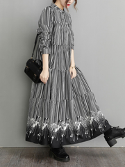 Elegant Women's Striped Maxi Dress | Eva Trends