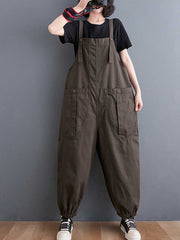 Cotton Nine-Point Overalls - Relaxed & Comfortable | Eva Trends