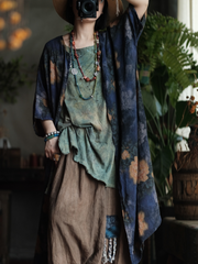 Stylish Women's Printed Loose Cardigan | Eva Trends