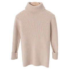 AutumnWinter Girls' Turtleneck Knitted Sweater