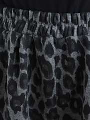Leopard Print Balloon Jogger Pants for Women in Stretch Fabric