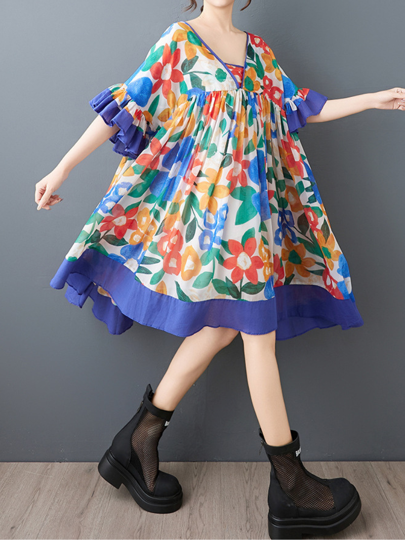 Stylish Summer Floral Midi Dress for Women | Eva Trends