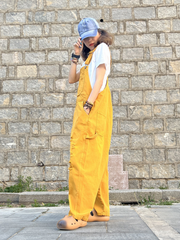 Elegant Distressed Denim Overalls for Women with Pockets - Eva Trends
