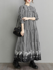 Elegant Women's Striped Maxi Dress | Eva Trends