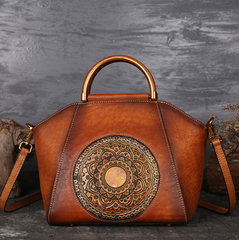 Chic Retro Women's Leather Shoulder Bag | Eva Trends
