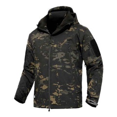 Men's Softshell Fleece Camouflage Jacket – Warm Winter Outdoor Jacket