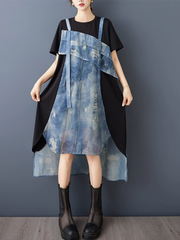 Women's Breezy & Stylish  Summer Loose Printed Dress