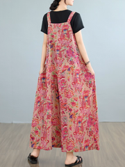 Breezy Floral Printed Loose Overalls for Women | Eva Trends