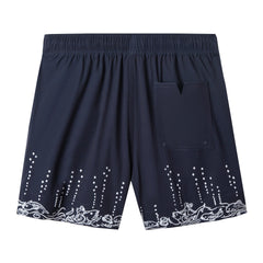 'Fruits De Mer' Swim Trunks (Navy)