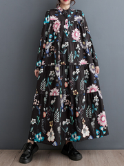 Stylish Printed Button Up Smock Dress for Women | Eva Trends