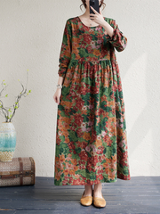 Floral Print Smock Dress for Women with Pockets | Eva Trends
