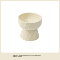 Ceramic High Leg Cervical Support Oblique Bowl
