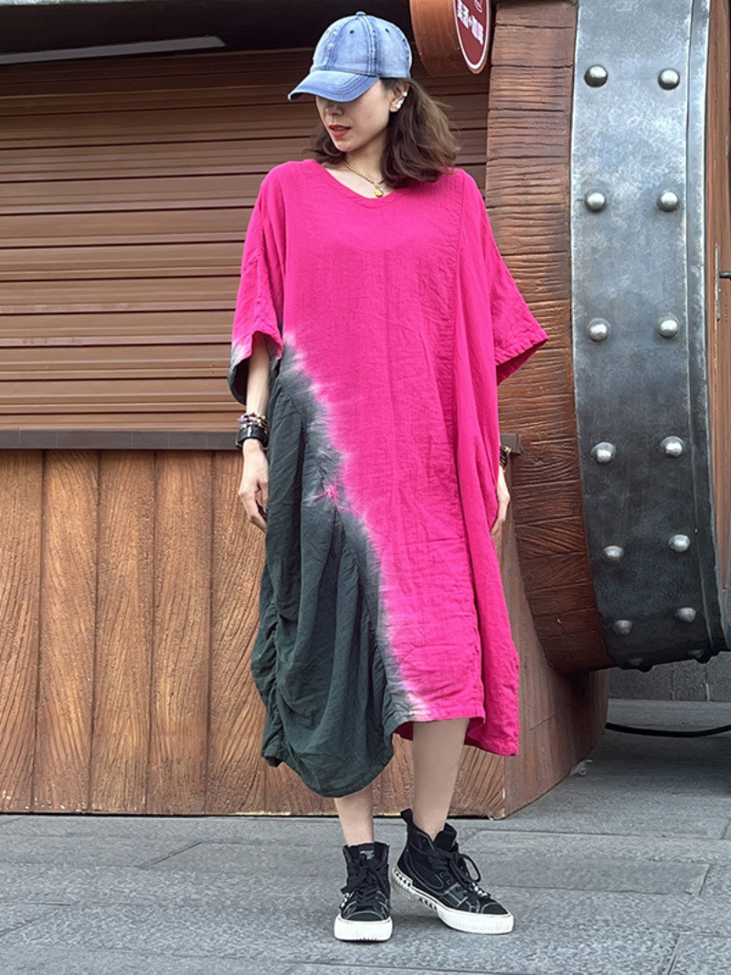Women's Pocket And Stylish Back A-Line Dress