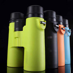 10x42 HD Binoculars – Bright Orange Compact Outdoor Telescope for Hiking & Travel