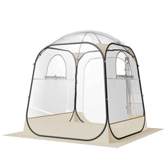 Clear Bubble Pod Tent | 63x63" Pop-Up Igloo Shelter for 2-4 People | Camping & Fishing
