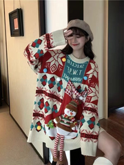Cozy & Cute Christmas Teddy Bear Sweater | Eva Trends