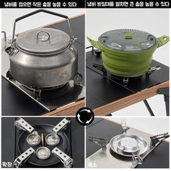 Pandatour Camping IGT 0.5UNT Gas Stove Outdoor One-Click Ignite High Efficiency Camping Table Stove High Firepower