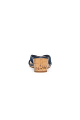 Contessa Wedge Sandals - Navy