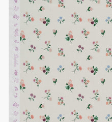 Ditsy Dahlia Cotton Fabric - Cream